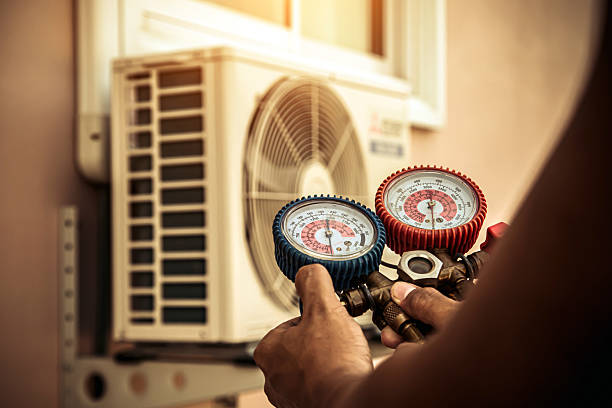 Professional Air Conditioning Service technician working in Lucerne, CA